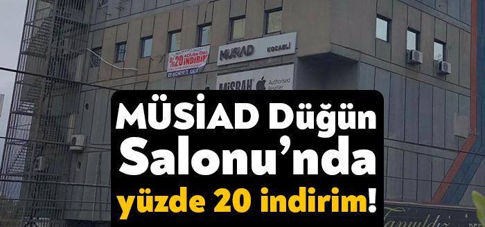 Corona virüsü pandemisiyle uzun süre kapalı kalan MÜSİAD Düğün Salonu