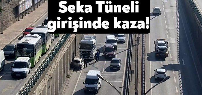 Kocaeli Haber- Kocaeli'nin İzmit ilçesinde D-100 İstanbul istikameti Seka Tüneli
