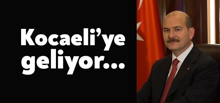 İçişleri Bakanı Süleyman Soylu yarın Kocaeli'ye geliyor. Soylu, Kocaeli İl
