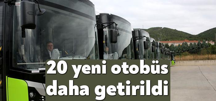 Kocaeli Büyükşehir’in sipariş ettiği 129 otobüsten 20’si daha kente ulaştı.