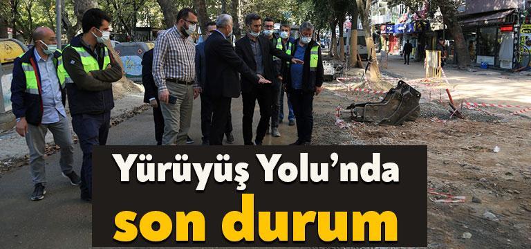 Genel Sekreter Gündoğdu, Büyükşehir ekiplerinin Cumhuriyet Caddesi’nde gerçekleştirdiği üst yapı