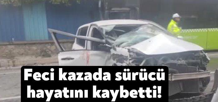 Kocaeli Haber- Kocaeli'nin Darıca ilçesinde bugün belediye otobüsüyle çarpışan otomobilin