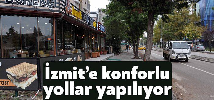 Kocaeli Haber- Kocaeli Büyükşehir tarafından İzmit’te yapılan üstyapı çalışmaları ile