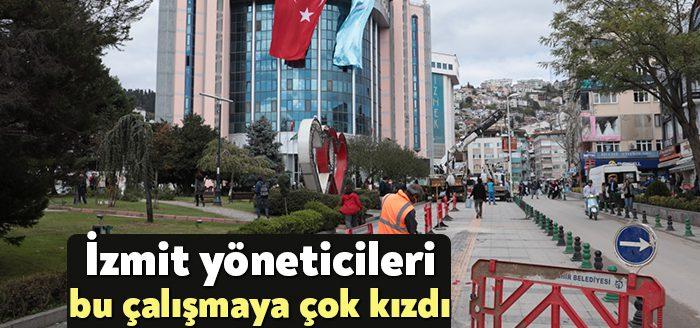 Yürüyüş Yolu çalışmaları nedeniyle işleri aksayan Belsa Taksi durağını, İnönü