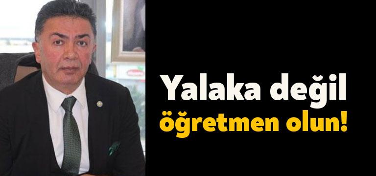 İYİ Parti Kocaeli İl Başkanı Şanbaz Yıldız Cumhurbaşkanı Erdoğan’ın taklidini