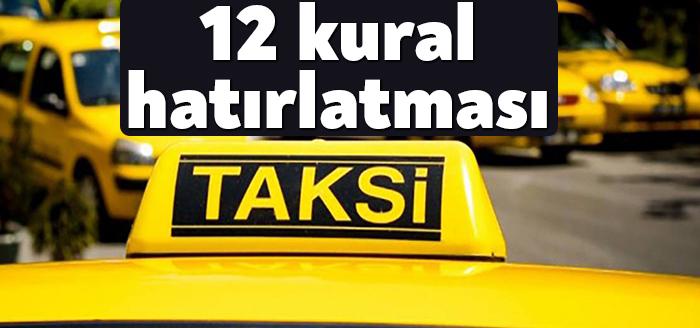Kocaeli Haber- İçişleri Bakanlığı tarafından son dönemde taksilerle ilgili yaşanan