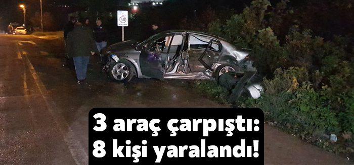 Kocaeli Haber - Kocaeli’nin Kartepe ilçesinde 3 aracın karıştığı kazada