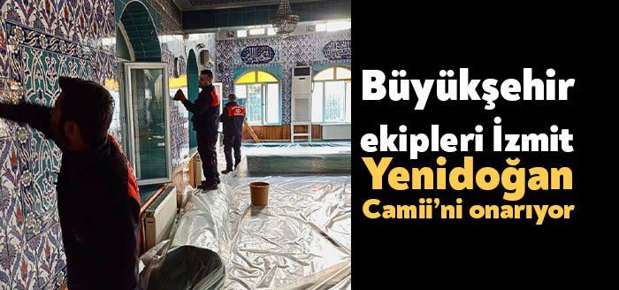 Kocaeli Haber - Yangında hasar gören İzmit Yenidoğan Camii’nde Büyükşehir