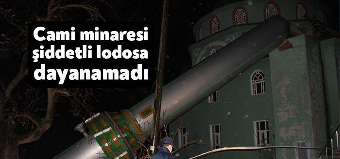 Kocaeli Haber - Kocaeli’de etkili olan fırtına sebebiyle bir caminin