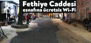 Kocaeli Haber- Fethiye Caddesi esnafına ücretsiz Wi-Fi hizmeti