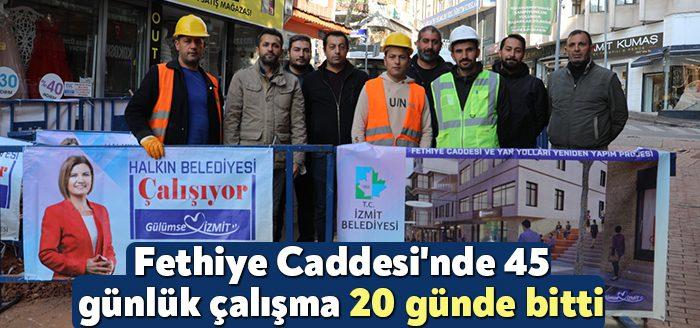 Kocaeli Haber-İzmit’in kalbi Fethiye Caddesi’nde yenileme çalışmalarını başlatan İzmit Belediyesi,