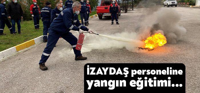 Kocaeli Haber - Kocaeli Büyükşehir Belediyesi İtfaiyesi, İZAYDAŞ personelinden oluşan