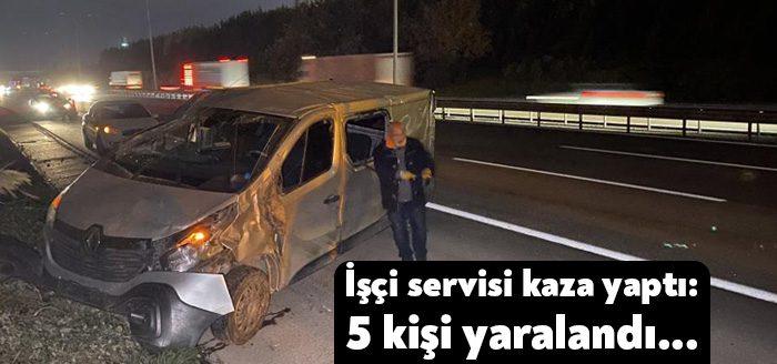 Kocaeli Haber -Kocaeli’nin Gebze ilçesi TEM Otoyolu’nda işçileri yolcu otobüsüyle