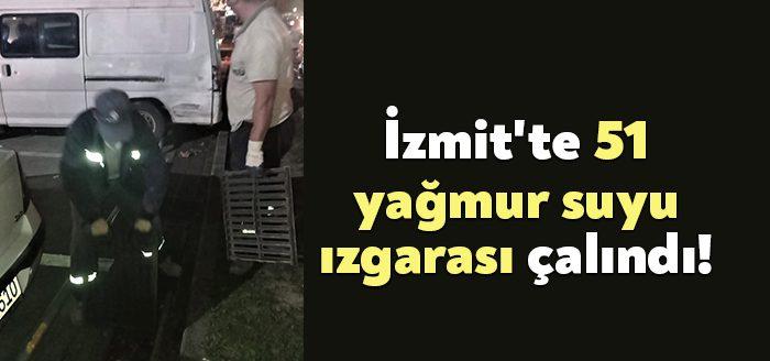 Kocaeli Haber- İzmit ilçesinde, yüzey sularını toplayan 51 adet yağmursuyu