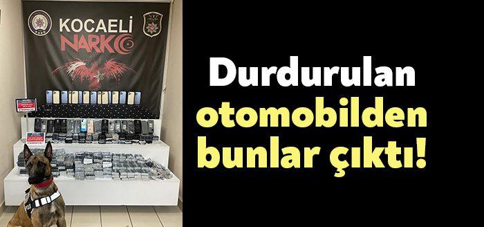 Kocaeli Haber- TEM otoyolu üzerinde polis ekiplerince durdurularak arama yapılan