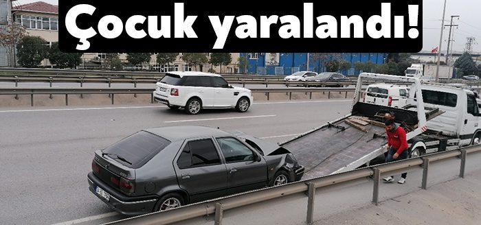 Kocaeli Haber- Kocaeli’nin Gebze ilçesi D-100 Karayolu’nda bariyere çarpan otomobildeki