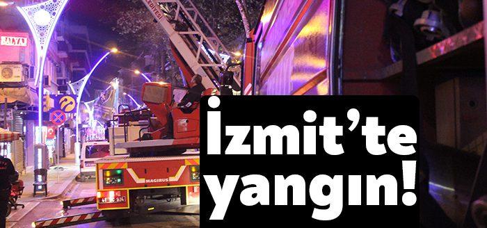 Kocaeli’nin İzmit ilçesinde bulunan bir kokoreç dükkanının ızgarasında çıkan yangın