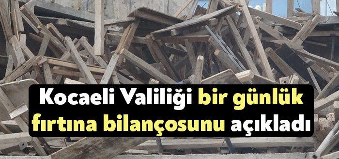 Kocaeli Haber- Bugün sabahtan itibaren etkili olan fırtına Kocaeli’de’de çok