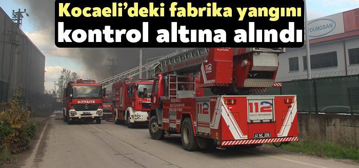 Kocaeli Haber- Kocaeli'de geri dönüşüm fabrikasında başlayan yangın kontrol altına