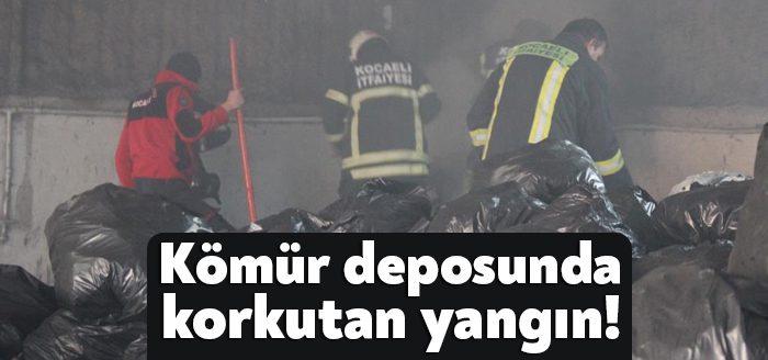 Kocaeli Haber -Kocaeli'nin Başiskele ilçesinde bulunan bir kömür deposunda yangın