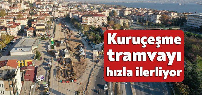 Kocaeli Haber - Kuruçeşme Tramvay Hattında Büyükşehir ekipleri, yaya üstgeçidi,