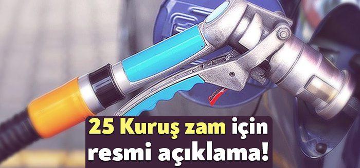 Otogazın birim fiyatına 25 kuruş zam yapıldı. Pompa fiyatlarına da