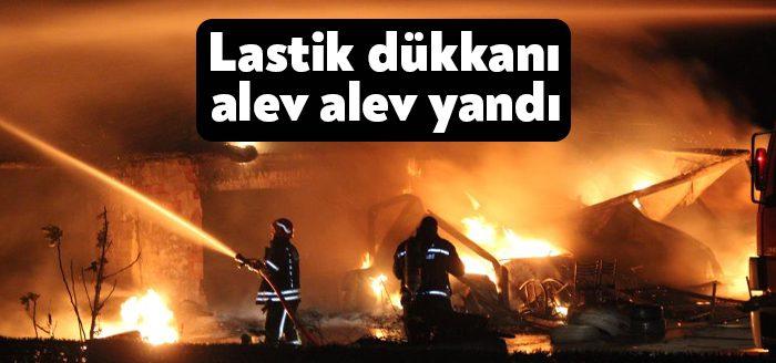 Kocaeli Haber - Kocaeli’nin Kartepe ilçesinde bir lastik dükkanı alev