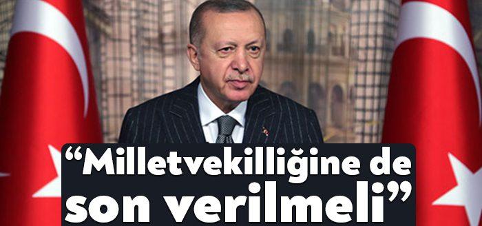 Cumhurbaşkanı Recep Tayyip Erdoğan, İYİ Parti milletvekili Lütfü Türkkan'ın bir