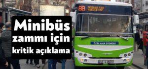 Kocaeli Haber – Minibüs zammı için kritik açıklama yarın!