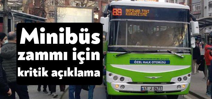Kocaeli Haber – Her yılsonunda görüşülen şehir içi minibüs ve