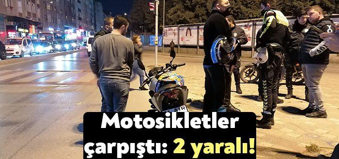 Kocaeli Haber-- Kocaeli’nin Gebze ilçesinde iki motosikletin kavşakta çarpışması sonucu