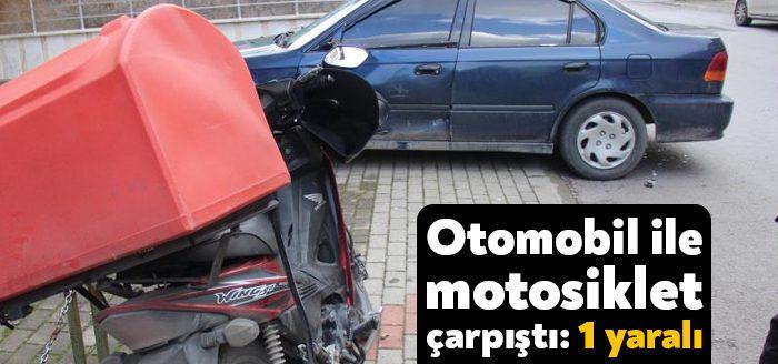 Kocaeli Haber - Kocaeli’de otomobil ile motosikletin çarpışması neticesinde motosiklet
