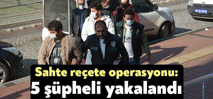 Kocaeli Haber- Kocaeli'nin Kartepe ilçesinde sahte reçete düzenleyerek, uyuşturucu etkisi