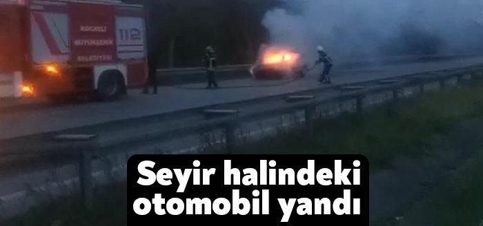 Kocaeli Haber - Kocaeli’de seyir halindeki otomobil alev alev yandı.