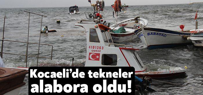 Kocaeli Haber- Kocaeli'de etkili olan şiddetli lodos sebebiyle Yarımca sahilinde