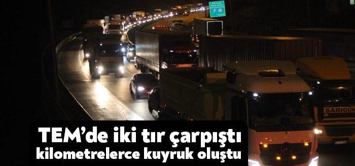 Kocaeli Haber - Kocaeli’nin İzmit ilçesi TEM Otoyolu’nda iki tırın