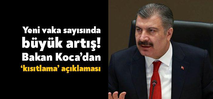 Kocaeli Haber - Sağlık Bakanı Fahrettin Koca'nın açıkladığı güncel corona