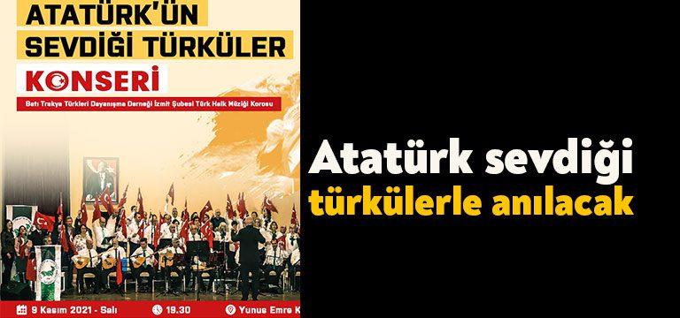 Kocaeli Haber-İzmit Belediyesi 9 Kasım’da Ulu Önder Gazi Mustafa Kemal