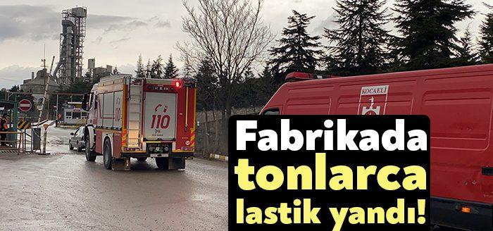 Kocaeli Haber- Kocaeli’nin Darıca ilçesinde bir çimento fabrikasında bulunan tonlarca