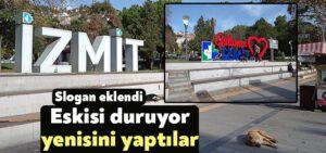Kocaeli Haber- İzmit Belediyesi’nden Cumhuriyet Parkı’na yeni “İzmit” yazısı