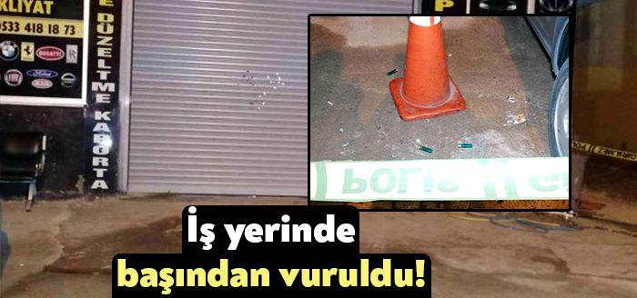 Kocaeli Haber- Kepenkleri kapalı dükkanın içinde başına isabet eden saçmayla