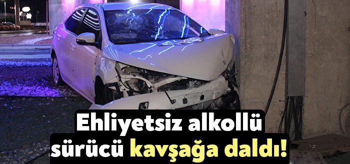 Kocaeli Haber- Kocaeli'nin İzmit ilçesinde alkollü sürücünün direksiyon hakimiyetini kaybettiği