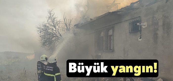 Kocaeli Haber-Kocaeli’de meydana gelen çatı ve ahır yangını korkulu anlara
