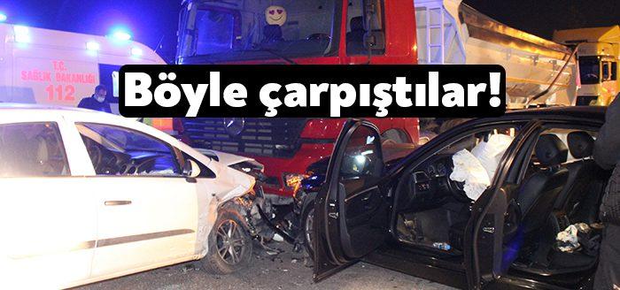 Kocaeli Haber-Kocaeli’nin Kartepe ilçesinde kavşakta çarpışan iki otomobil, ardından bir