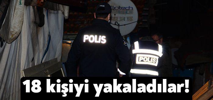 Kocaeli Haber- Kocaeli’de işledikleri çeşitli suçlardan aranan 18 kişi polis