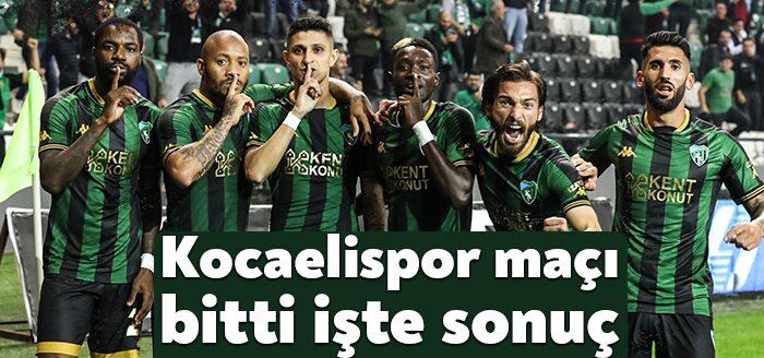 Kocaeli Haber- Kocaelispor, bugün Kocaeli Satadyumu'nda Bursaspor'u konuk etti. Maçın