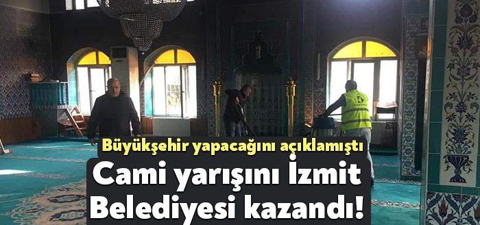 Kocaeli Haber-Yenidoğan Merkez Camii’nde elektrik kontağından çıktığı düşünülen yangın sonrası