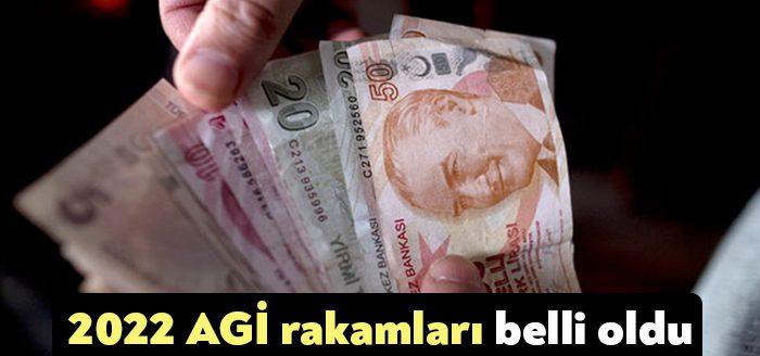 Asgari ücretin belirlenmesiyle yeni yılda maaşlara yansıtılacak AGİ ücretleri belli
