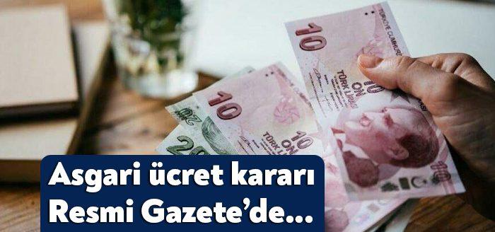 Asgari ücret 2022 yılı için net 4 bin 253 TL,