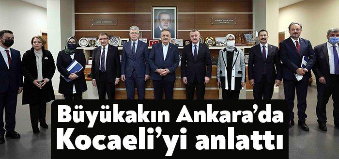 Kocaeli Büyükşehir Belediye Başkanı Tahir Büyükakın, Ankara’da bir dizi görüşmeler